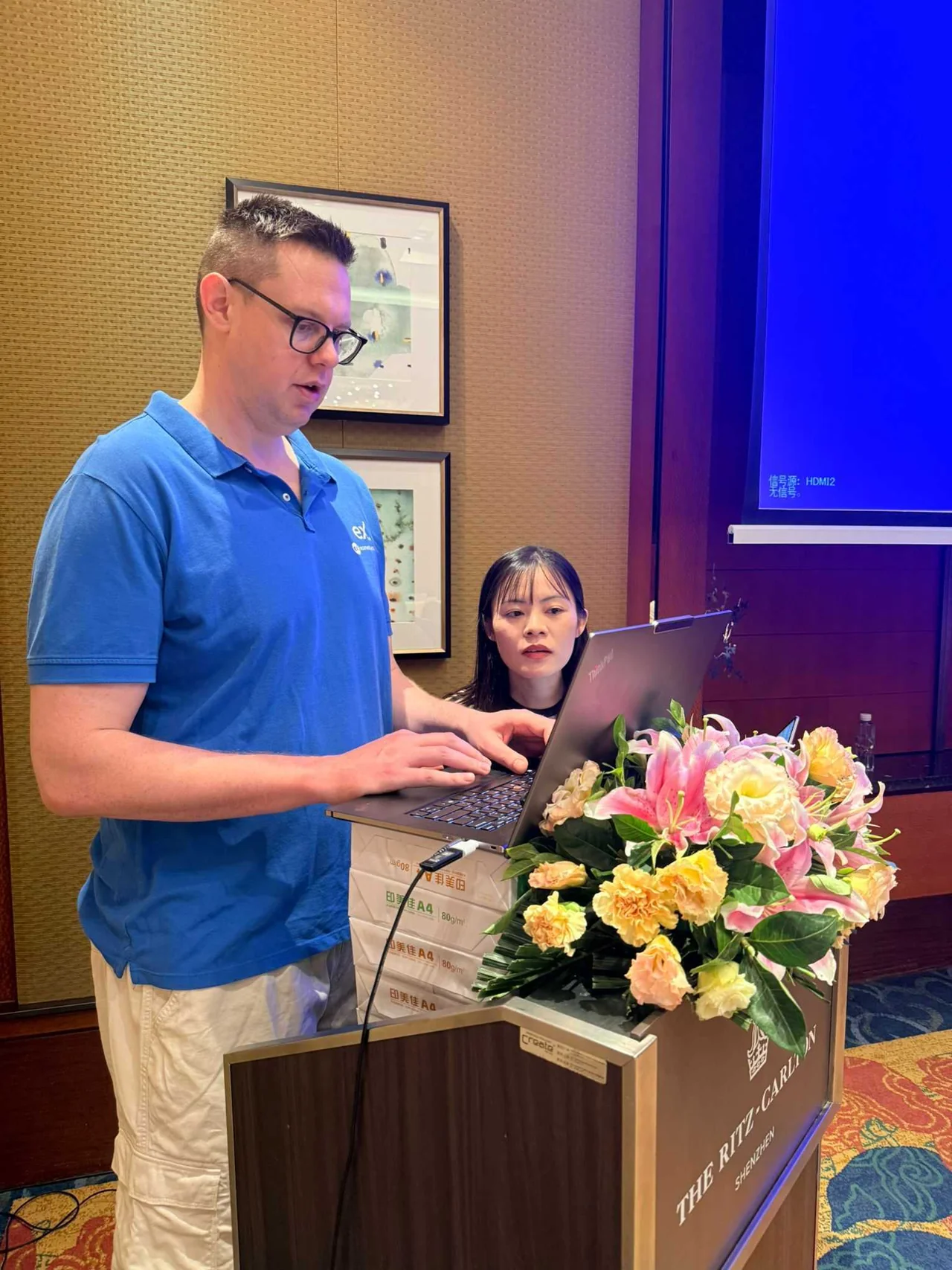 Marc presenting at the conference